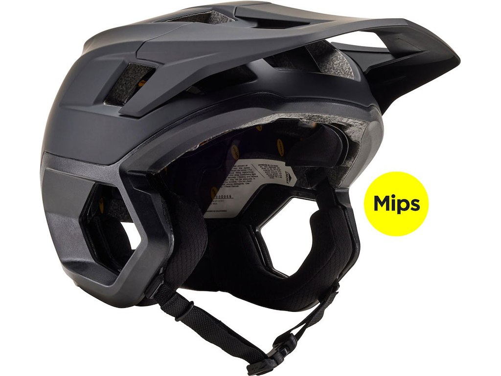 FOX Dropframe Cykelhjelm Med Mips Sort (Hjelmstørrelse: 56-58 cm)