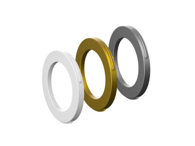 Magura - Cover-Kit - Til 2-stemplet Kalibre - Hvid/Guld/Sølv