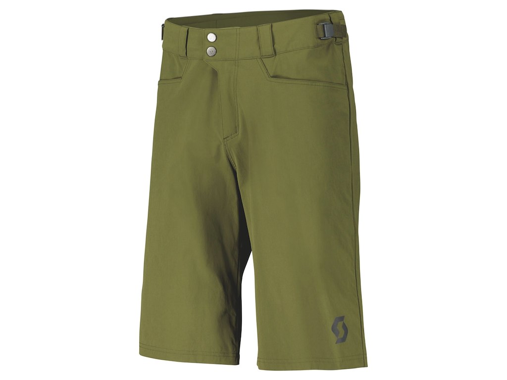 SCOTT Trail Flow Loose Fit Shorts med Indlæg Grøn (Størrelse: Small)