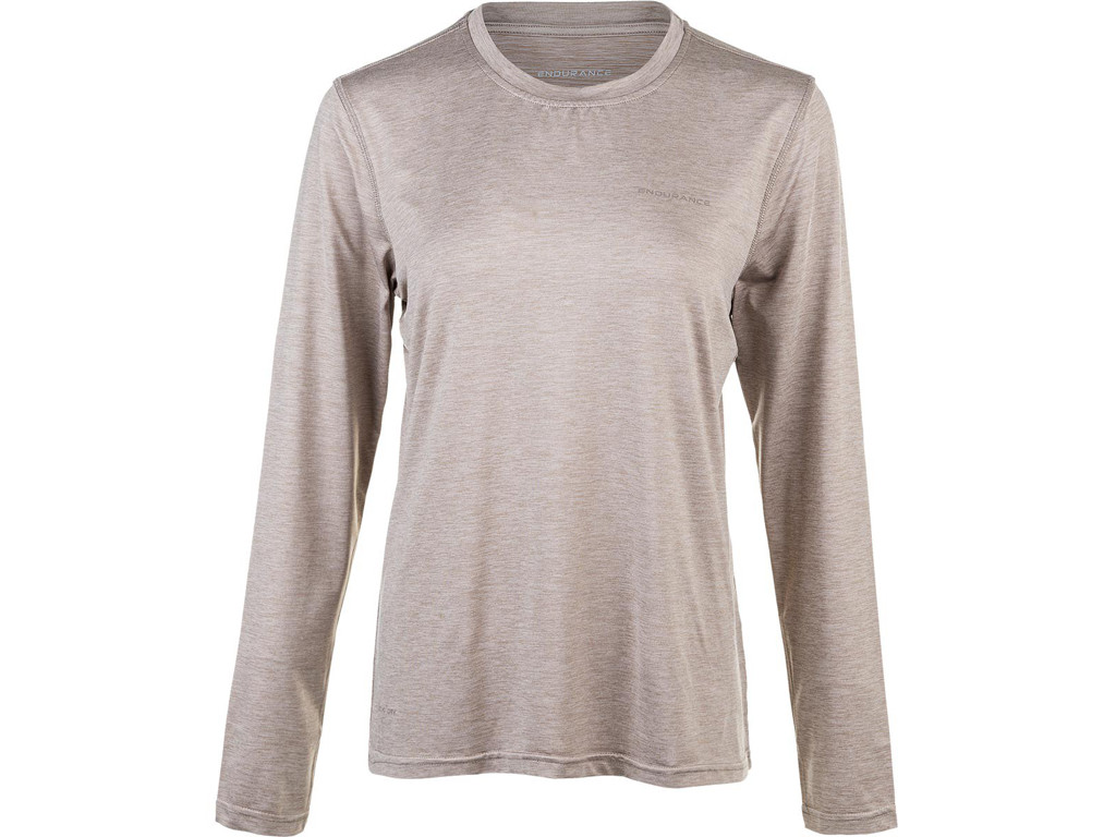 Endurance Maje Melange - T-shirt m. lange ærmer - Dame