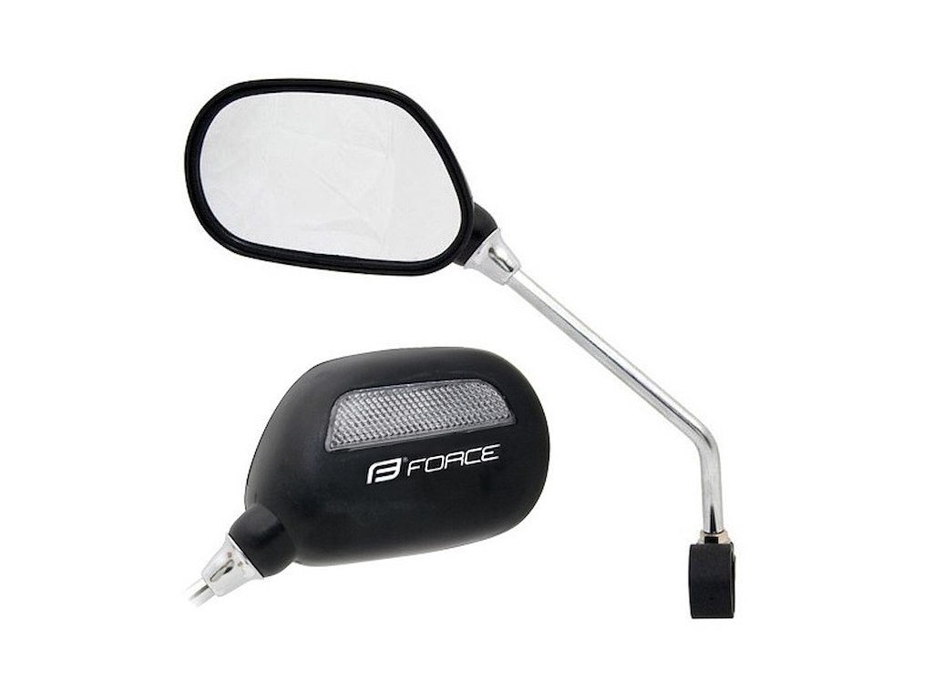 FORCE Sidespejl til montering på styr med refleks Venstre