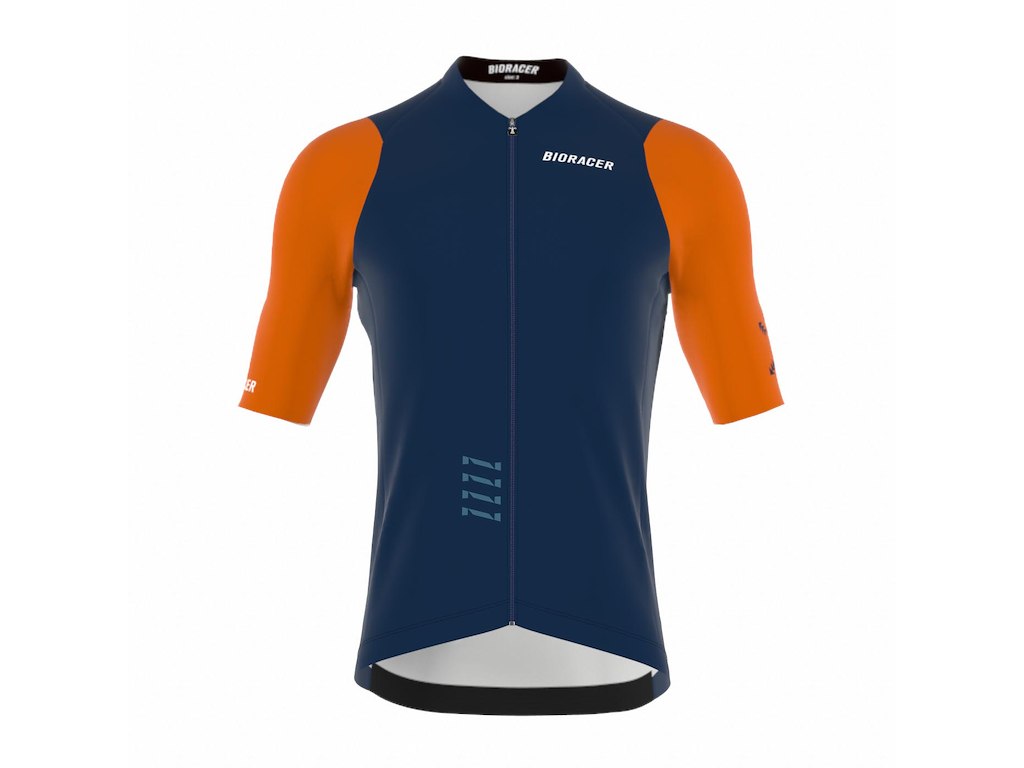 Bioracer Icon Jersey - Korte ærmer - Herre - Blå/Orange - Str. XL