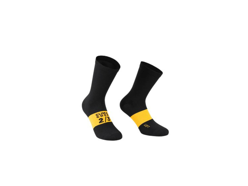 Assos Spring Fall Socks EVO - Cykelstrømper - Sort  - Str. 0