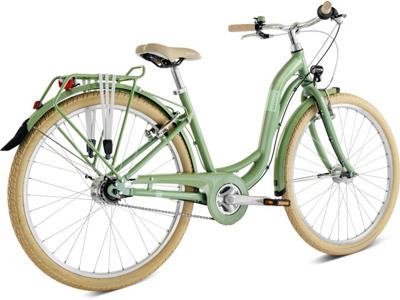 Puky - Skyride 26-7 - Børnecykel fra 10 år - Retro grøn