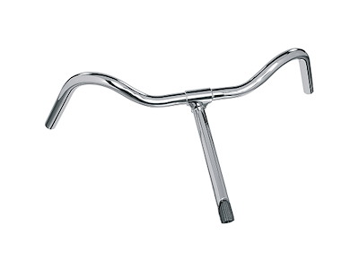 Ergotec Holland Lenker NSU Styr med stamme ø22,2mm 565mm bred - 300mm lang styrstamme - Sølv