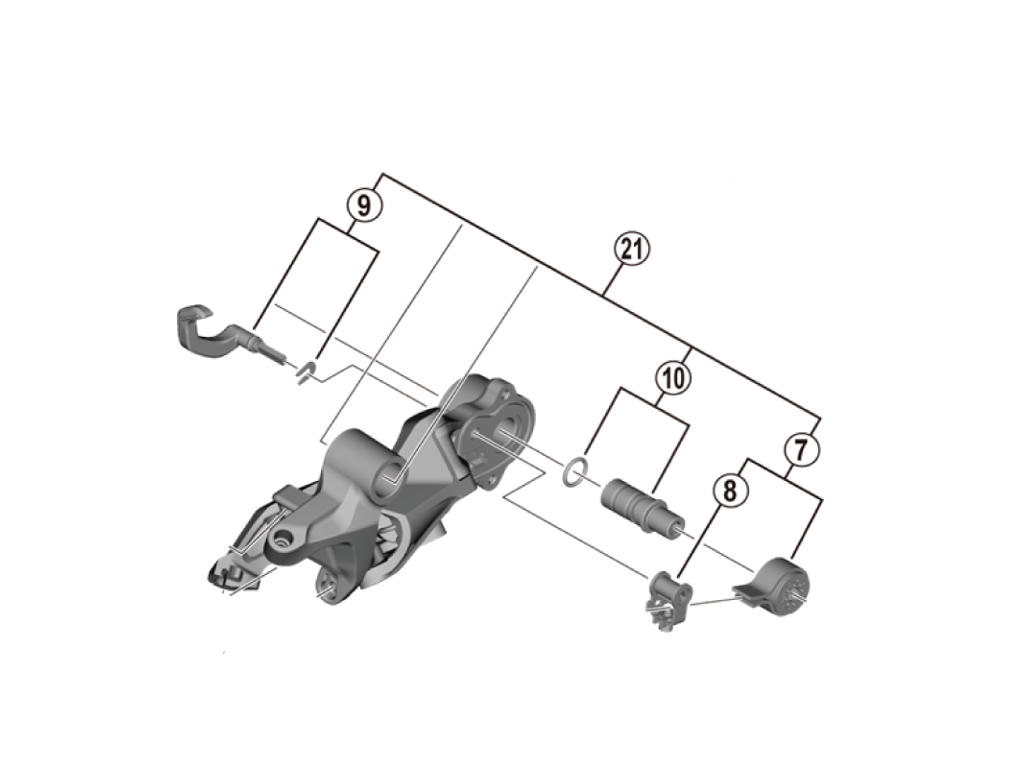Shimano XT - Stabilisator sæt til bagskifter- RD-M8120-SGS type