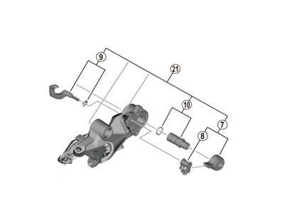 Shimano XT - Stabilisator sæt til bagskifter- RD-M8120-SGS type