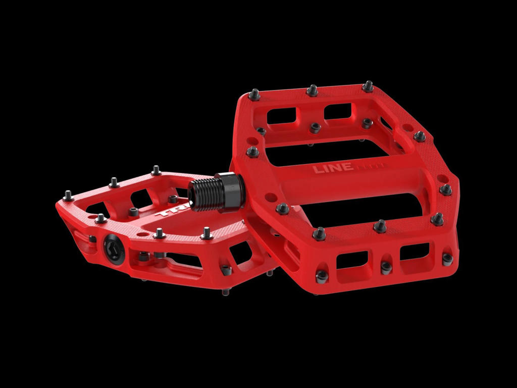 Trek Line Elite - Platform pedaler MTB - Rød - 15mm 9/16"