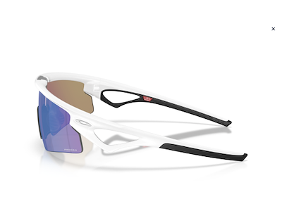 Oakley Sphaera Strike - Cykelbriller - Herre - Matte White / PRIZM Sapphire