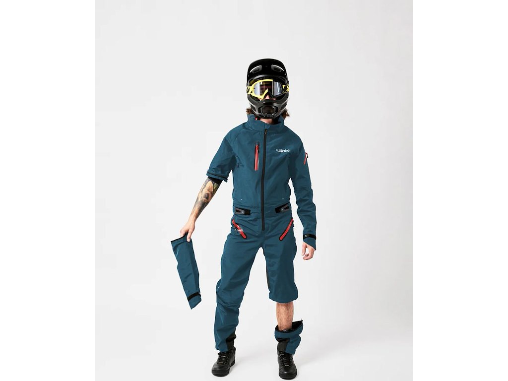 Dirtlej Dirtsuit SFD Edition - Heldragt - Greenblue cherry - L