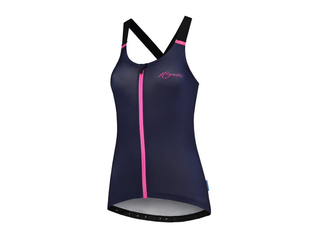 Rogelli Twist - Tank Top - Dame - Race Fit - Blå/Pink - Str. XS