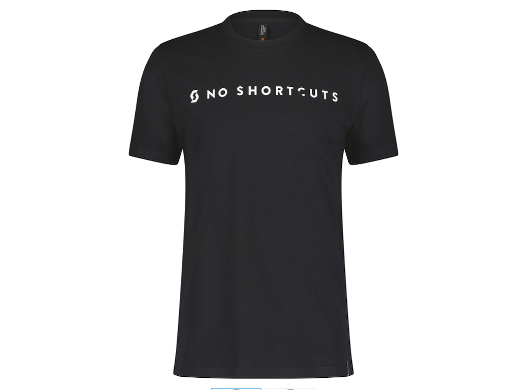 SCOTT NoShortcuts T-shirt, Sort (Størrelse: Small) SCOTT NoShortcuts T-shirt, Sort (Størrelse: Small)