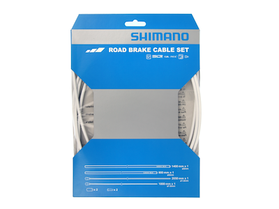 Shimano Bremsekabel sæt PTFE SLR Road - Hvid