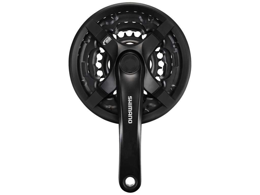 Shimano Tourney - Kranksæt FC-TY501 Sort Triple - 170 mm pedalarme