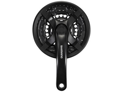 Shimano Tourney - Kranksæt FC-TY501 Sort Triple - 170 mm pedalarme