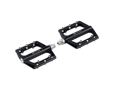 FORCE Steep pedaler i aluminium - Sort