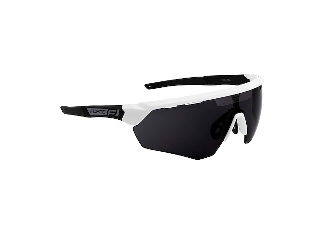 FORCE Enigma Cykelbriller Hvid/Mat Sort