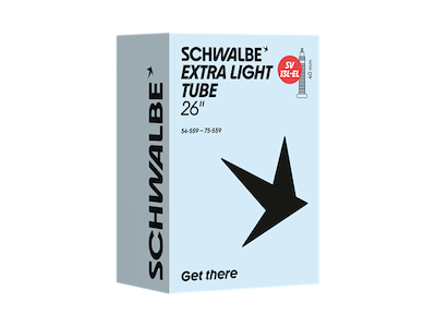 Schwalbe Extra Light slange 26" (54/75-559) med 40mm lang racerventil SV13L-EL