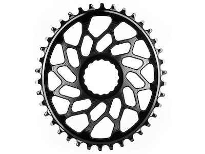 Absolute Black Singlespeed Klinge 38T Oval Direkte Montering Sort