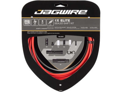 Jagwire Elite Sealed Gearkabelsæt med STS-EL - Rød