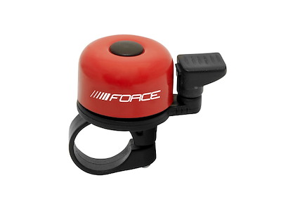 FORCE Mini ringeklokke stål/plastik 22,2mm rød