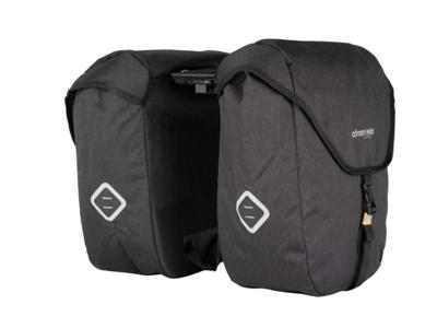 Atran Velo ZAP - Dobbelt taske til bag - AVS system - 2x25L - Grå/Sort