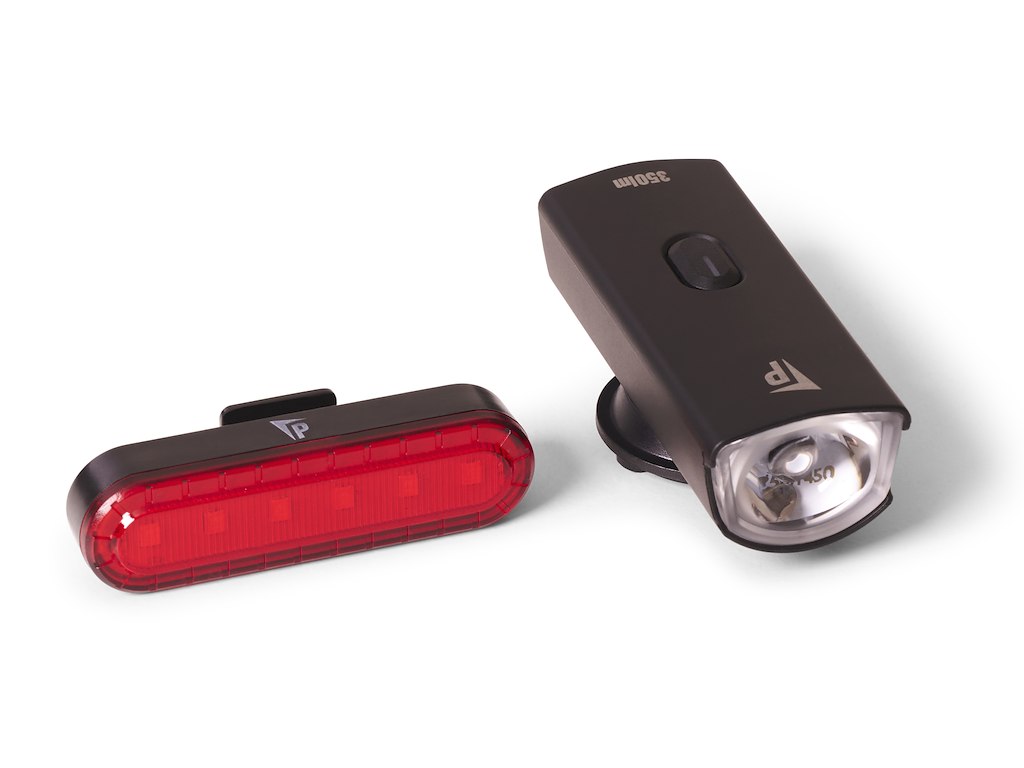Pathtaker lygtesæt 350 og 10 lumen genopladelig - inklusiv lygteholder