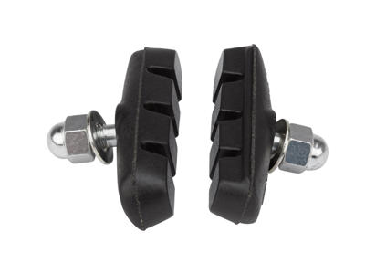 Bremsesko Road og MTB 55mm lang  - 1 par sort