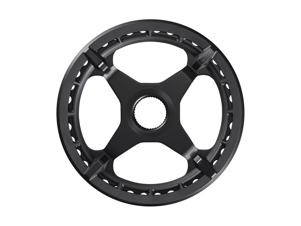 Shimano Steps - 38 tands klinge Grå - SM-CRE50 - Med single kædebeskytter