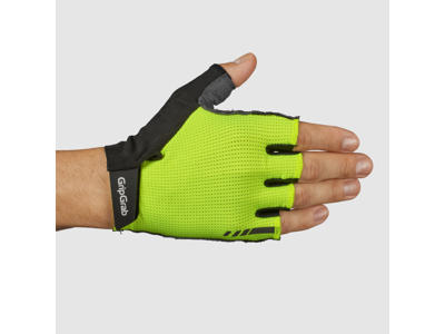 GripGrab Expert RC Max - Cykelhandske kort - Gul Hi-Vis - Str. S