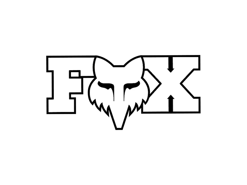 FOX  Head Klistermærke 3 Hvid"