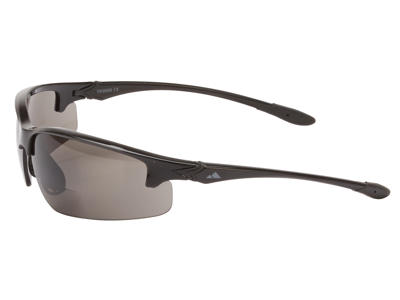 Ongear Stelvio - Cykelbrille med PC Smoke bifocal linse +3,0 - Blank sort