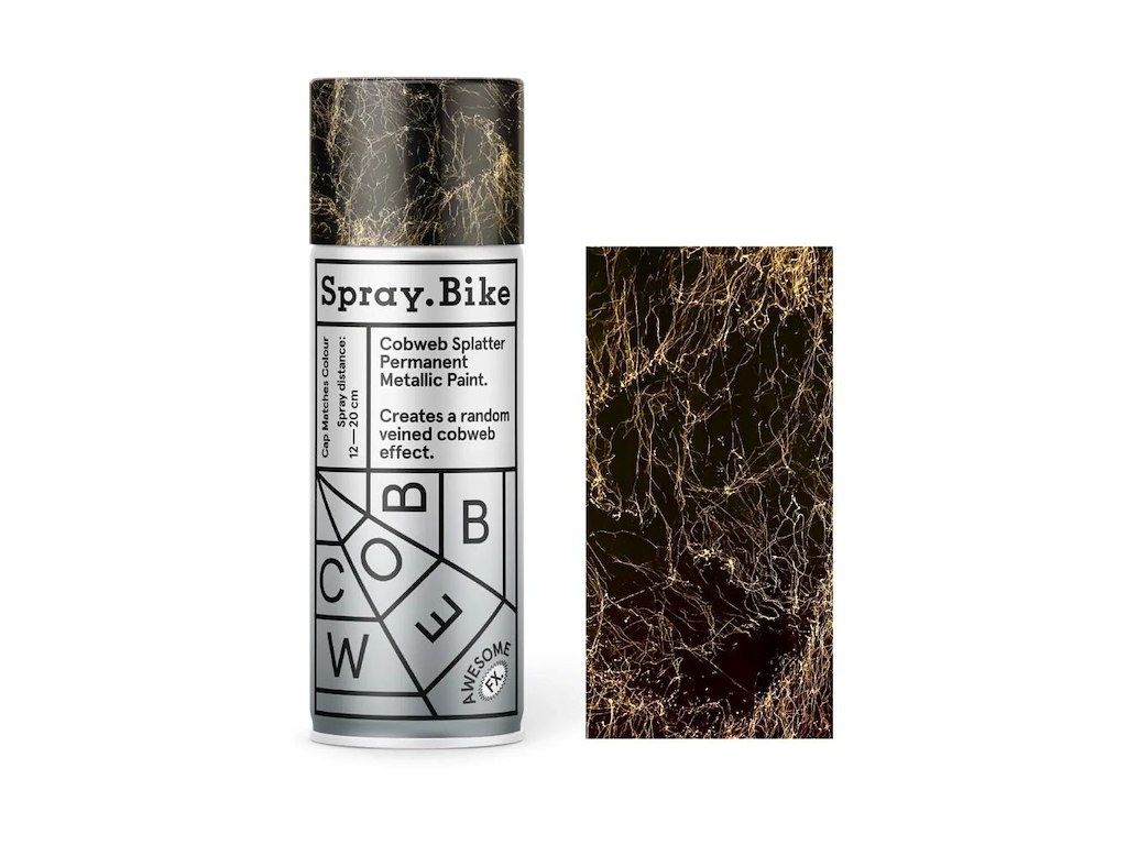 Spray.Bike spraymaling 400 ml Awesome FX Cobweb guld