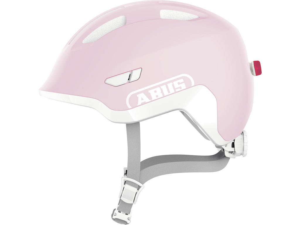 Abus Smiley 3.0 LED - Cykelhjelm til børn - Pure rose - Str. M