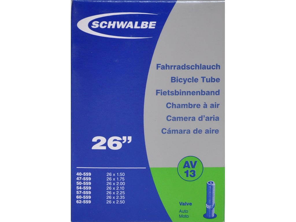 Schwalbe slange 26x1.00-4.80 - 40-60 mm racerventil
