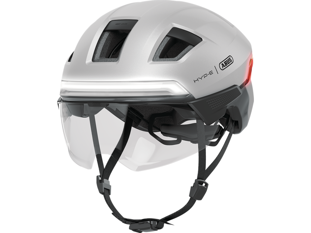 ABUS HYP-E BL.ACE - Cykelhjelm - Gleam Silver - L