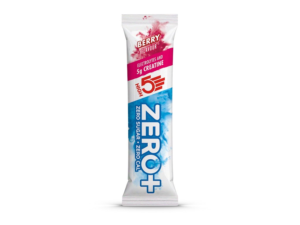 High5, Zero+ Creatine elektrolytter berry tilsat 3 g kreatrin - Brev med 9,5 gram
