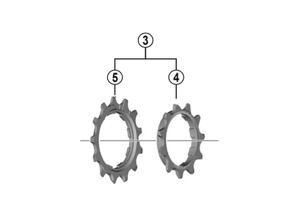 Shimano Linkglide tandhjul 11-13 tands til kassette model CS-LG700-11 gear