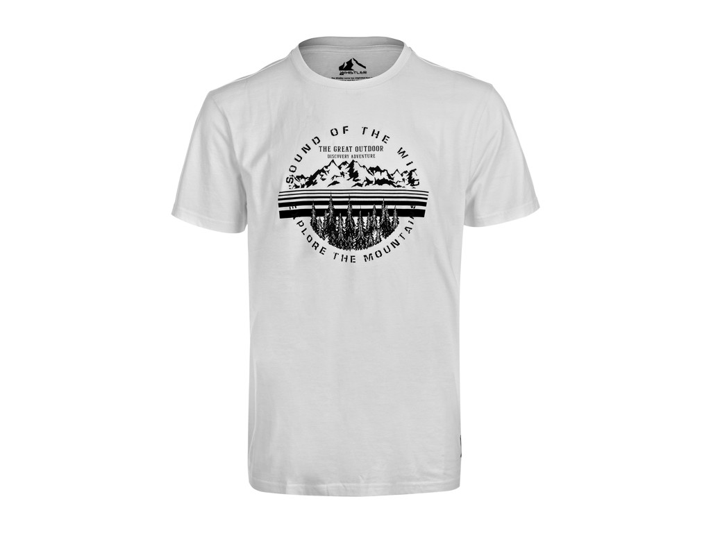 Whistler - Korbin M o-neck Printed T-shirt - T-shirt - White