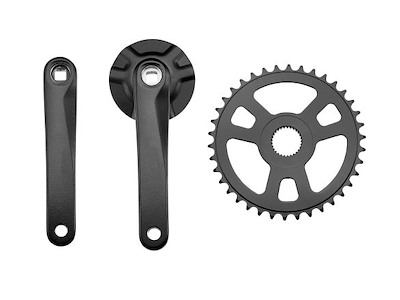 El-Cykel Kranksæt Alu 38T 170 mm