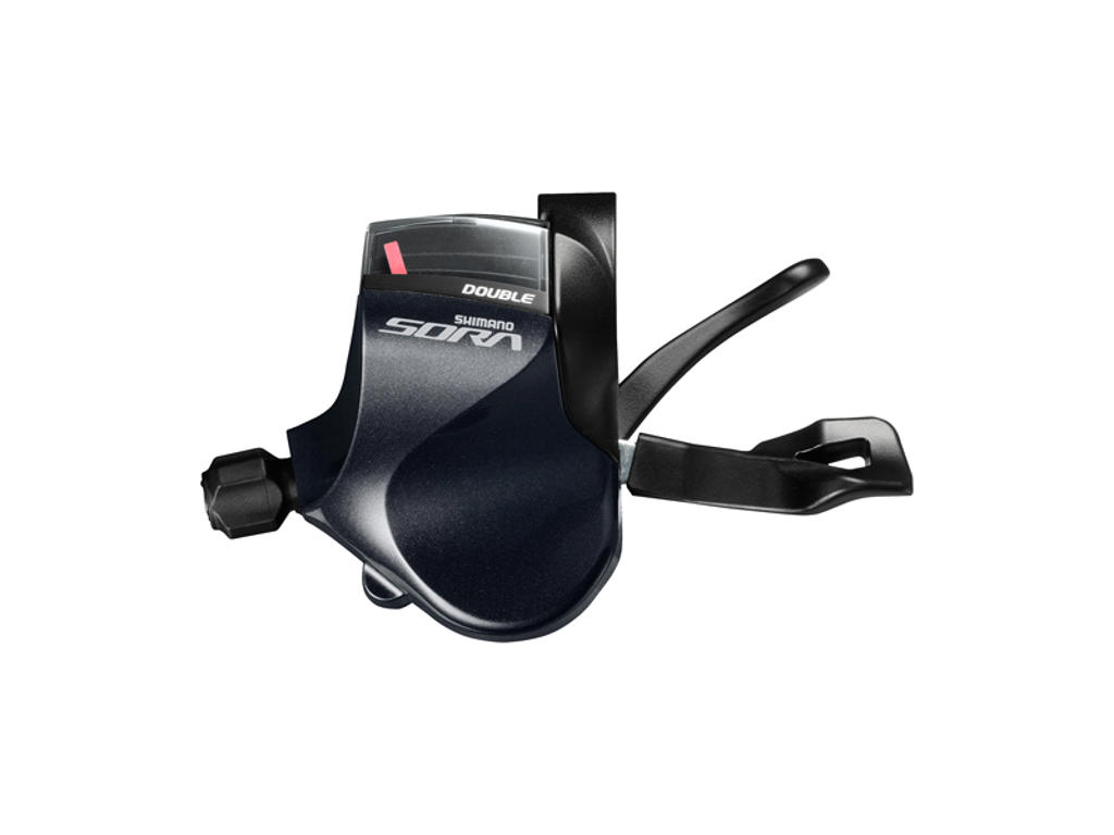 Shimano Sora SL-R3000 - Flatbar skiftegreb venstre - Dobbelt 9 speed Sort