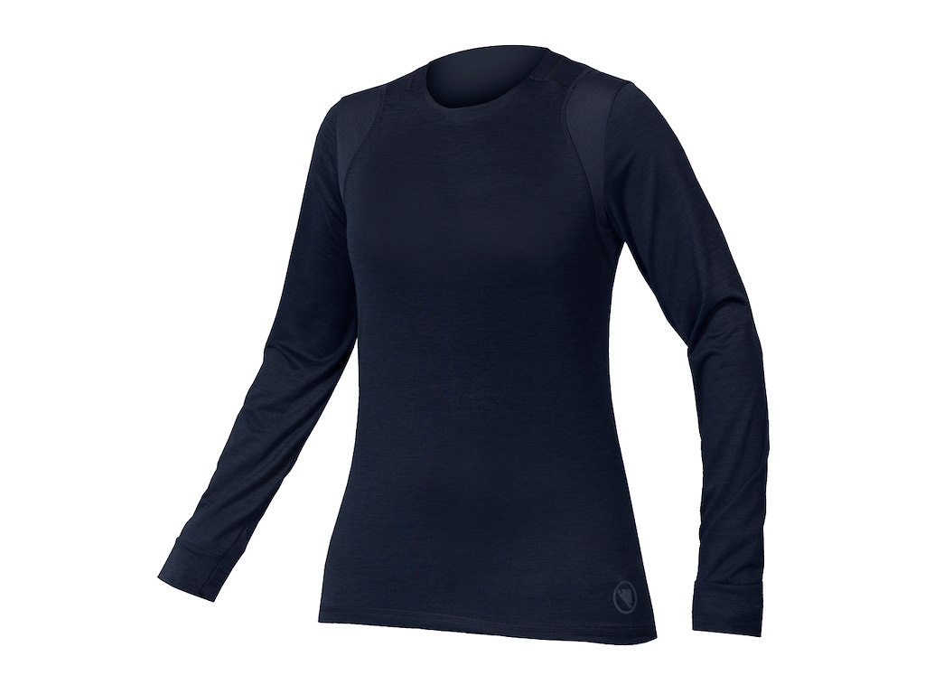 Endura SingleTrack Jersey - Cykeltrøje - Lange ærmer - Dame - Midnight Blue