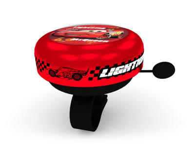 Seven - Cars 3 - Ringeklokke til børnecykel - Rød -  Str. Ø55mm