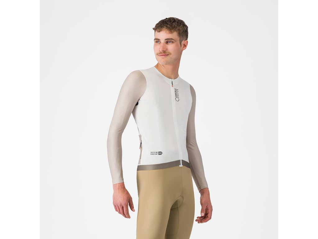 Castelli Coretto LS Jersey - Cykeltrøje - Lange Ærmer - Herre - Ivory/Clay/Black - L Castelli Coretto LS Jersey - Cykeltrøje - Lange Ærmer - Herre - Ivory/Clay/Black - L