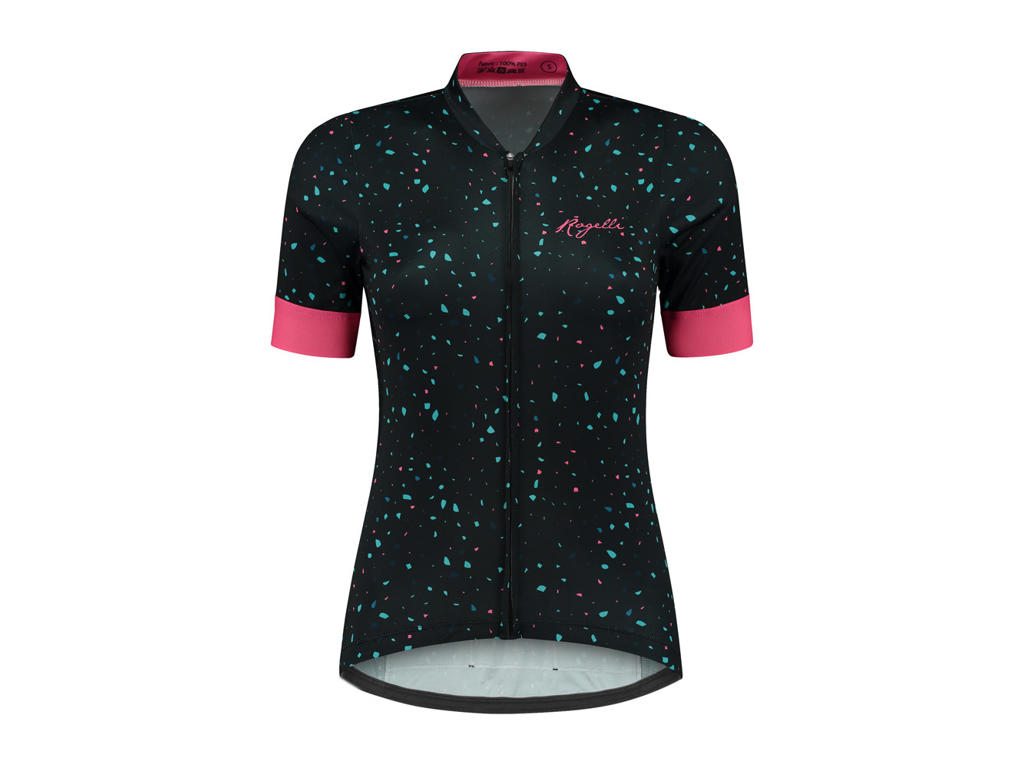 Rogelli Terrazzo - Cykelbluse - Dame - Korte ærmer - Blå/Pink