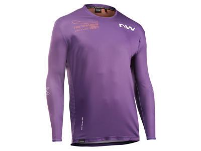 Northwave - Edge 2 LS - Cykeltrøje - Lange Ærmer - Mørk Lilla/Orange