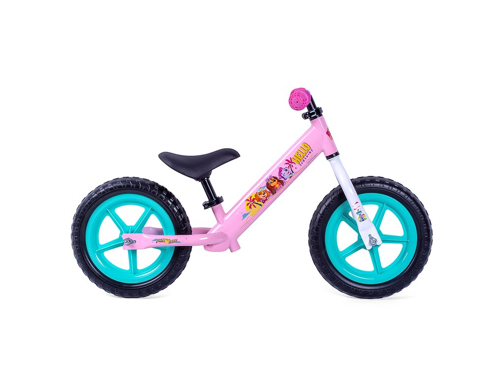 Seven Paw Patrol Pige Løbecykel - Lyserød/Blå