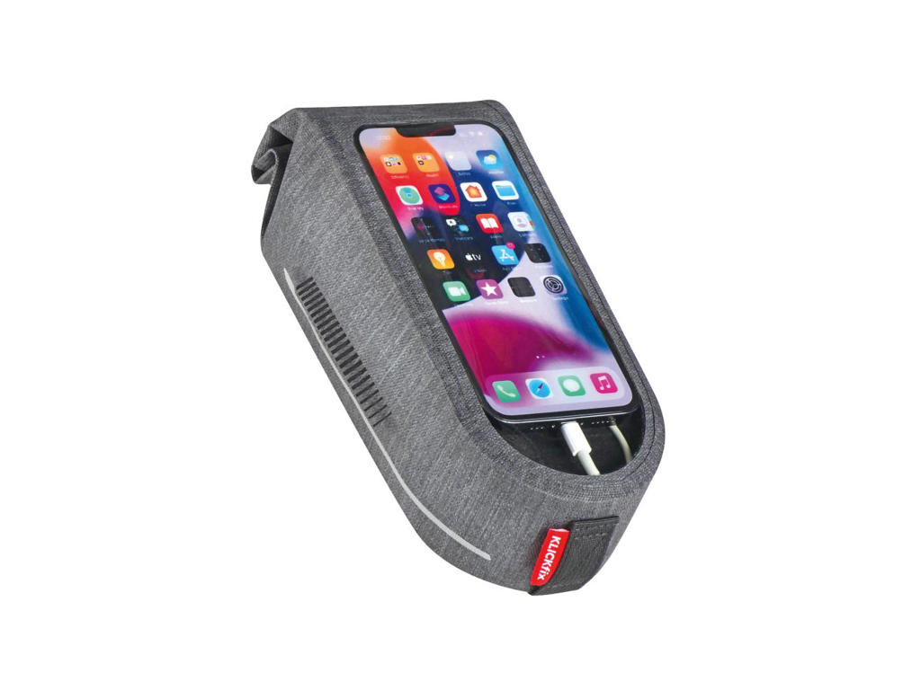 Klickfix Framebag - Smartphone taske - Max tlf str. 8,5x16,5 cm - Inkl. Duo adapter - 1 Liter