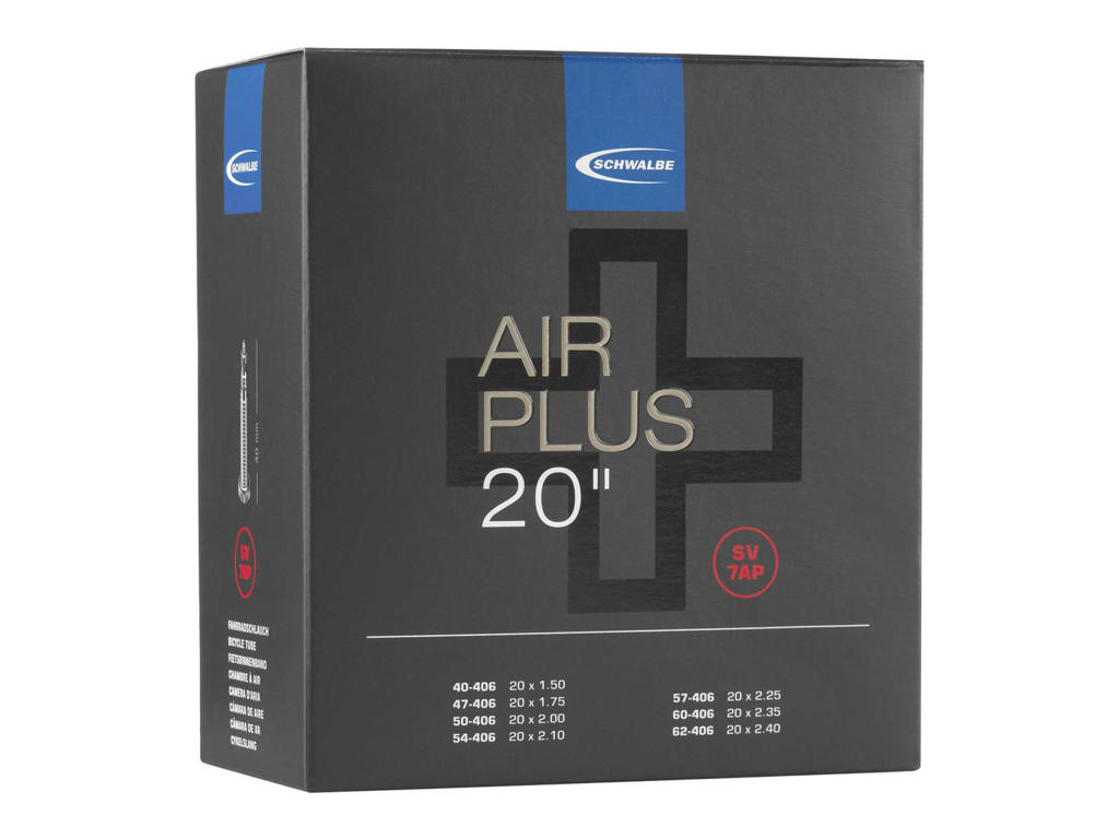 Schwalbe Air Plus - Slange 20 x 1,50-2,40 med 40mm lang Racerventil SV7AP