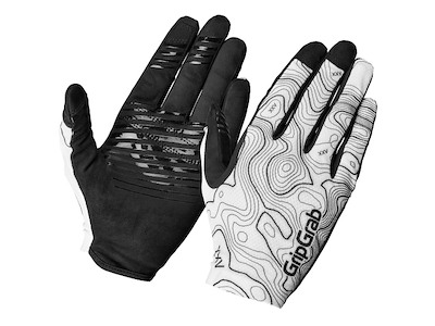 GripGrab Rebel Full Finger - Cykelhandsker - Hvid/Sort - Str. L